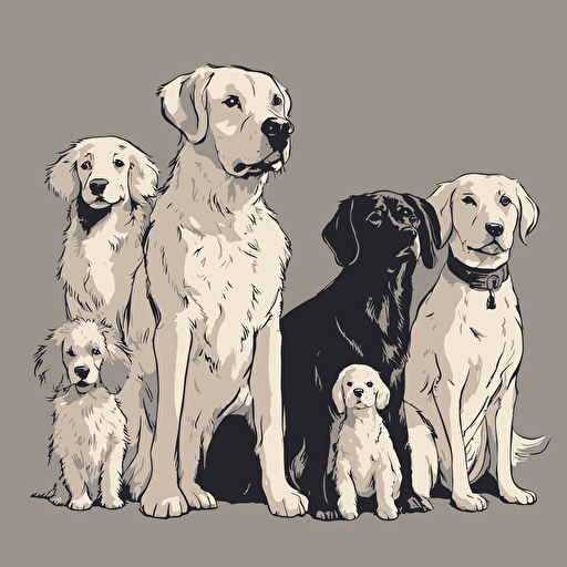 a group of dogs