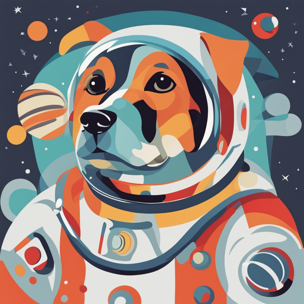 a dog astronaut