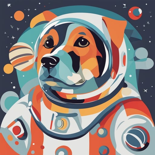 a dog astronaut
