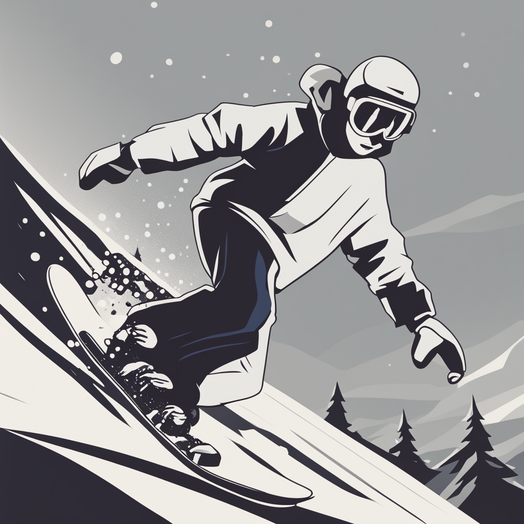 a person snowboarding