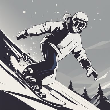 a person snowboarding