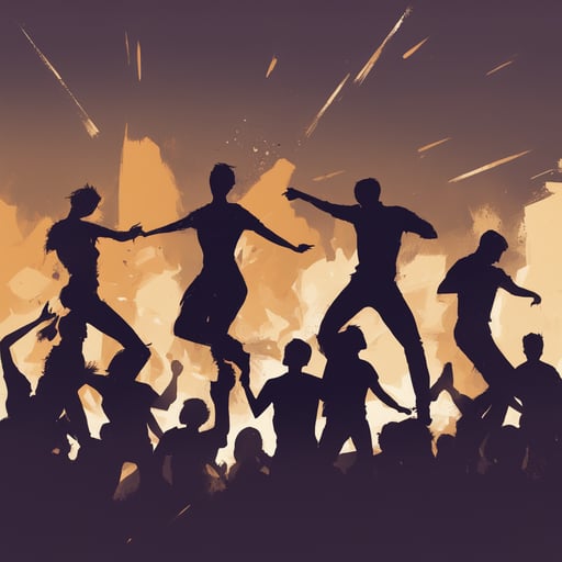 people dancing at a concert