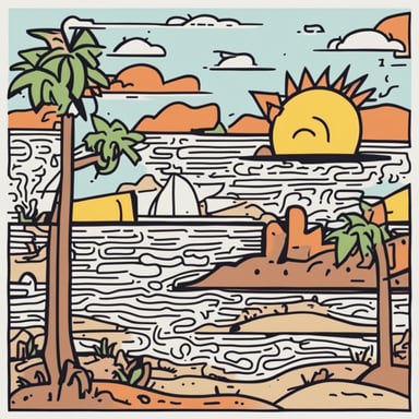 a desert island