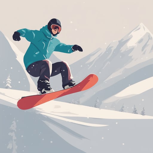 a person snowboarding