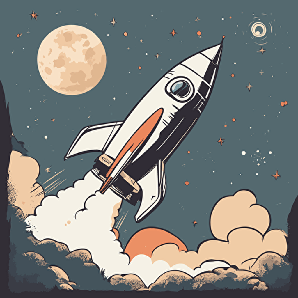 a rocket taking off