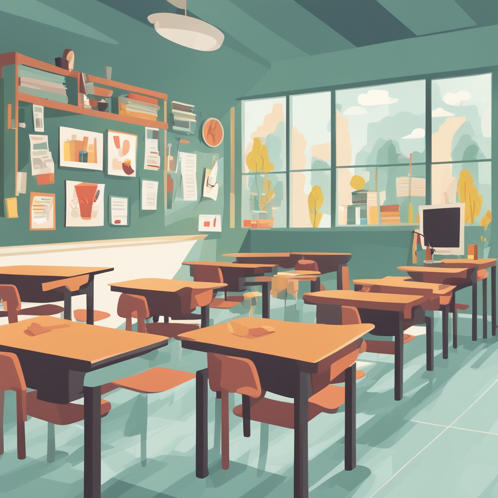 a university classroom