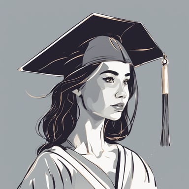 a woman graduating from college