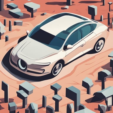a self driving car
