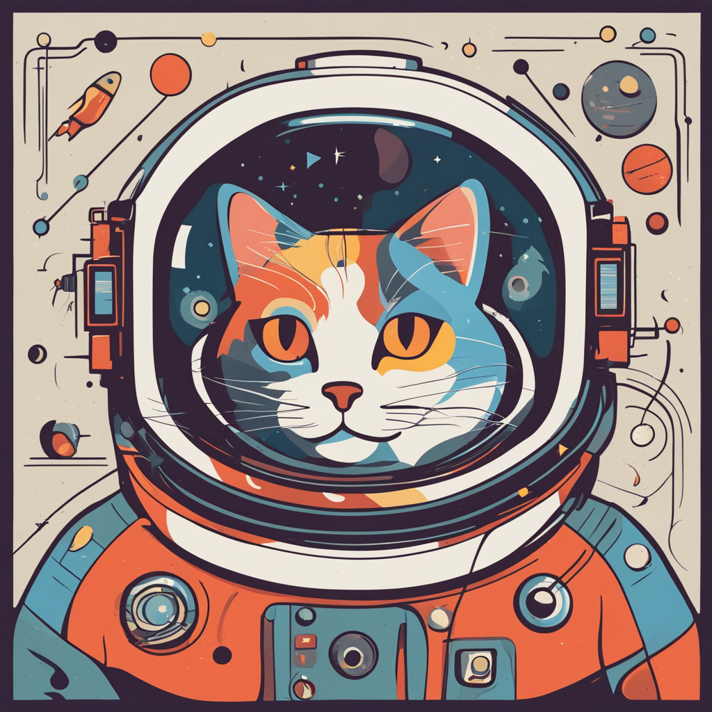 a cat astronaut