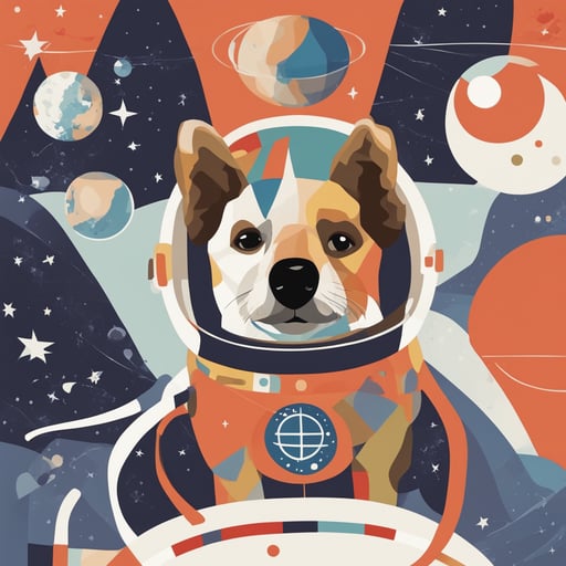 a dog astronaut