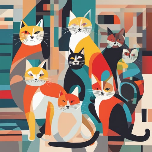 a group of cats
