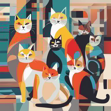 a group of cats