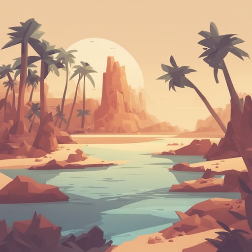 a desert island
