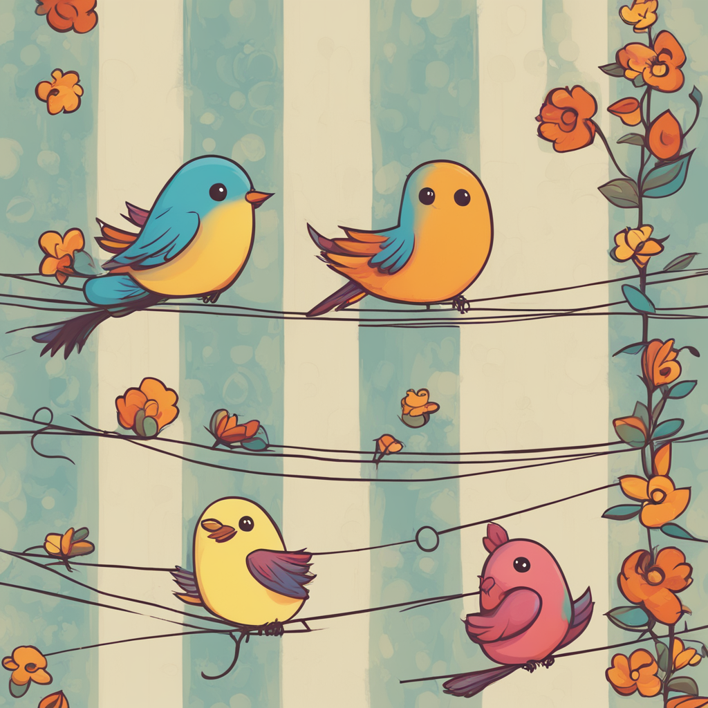 birds on a wire