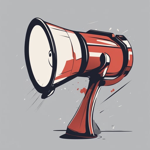 a megaphone