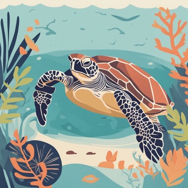 a sea turtle