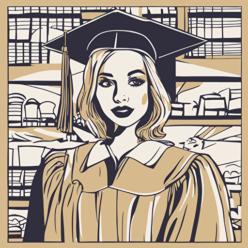 a woman graduating from college