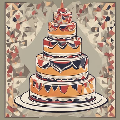 a wedding cake