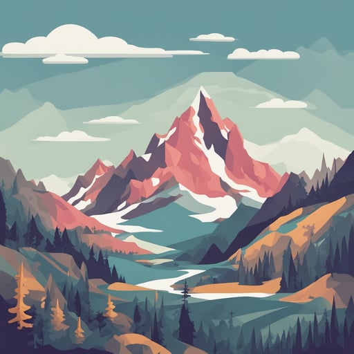 a mountain landscape