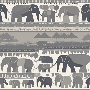 a family of elephants