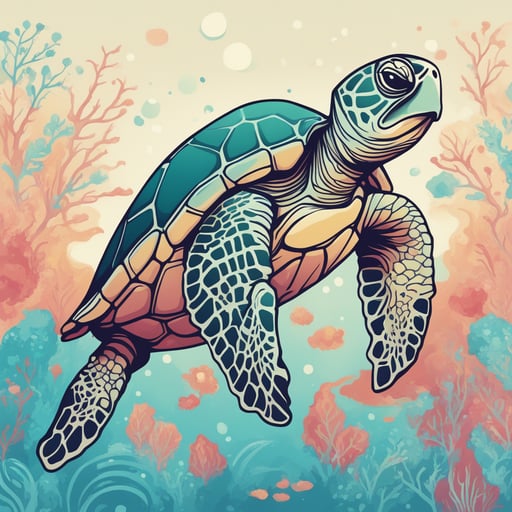 a sea turtle
