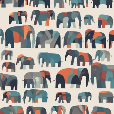 a family of elephants