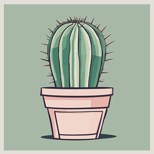 a cactus with a face