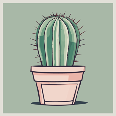 a cactus with a face