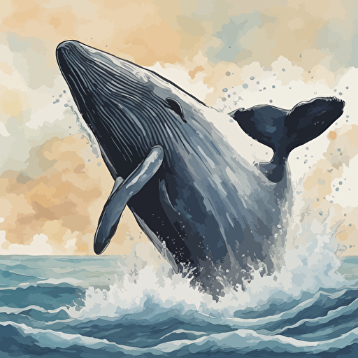 a whale jumping out of the water