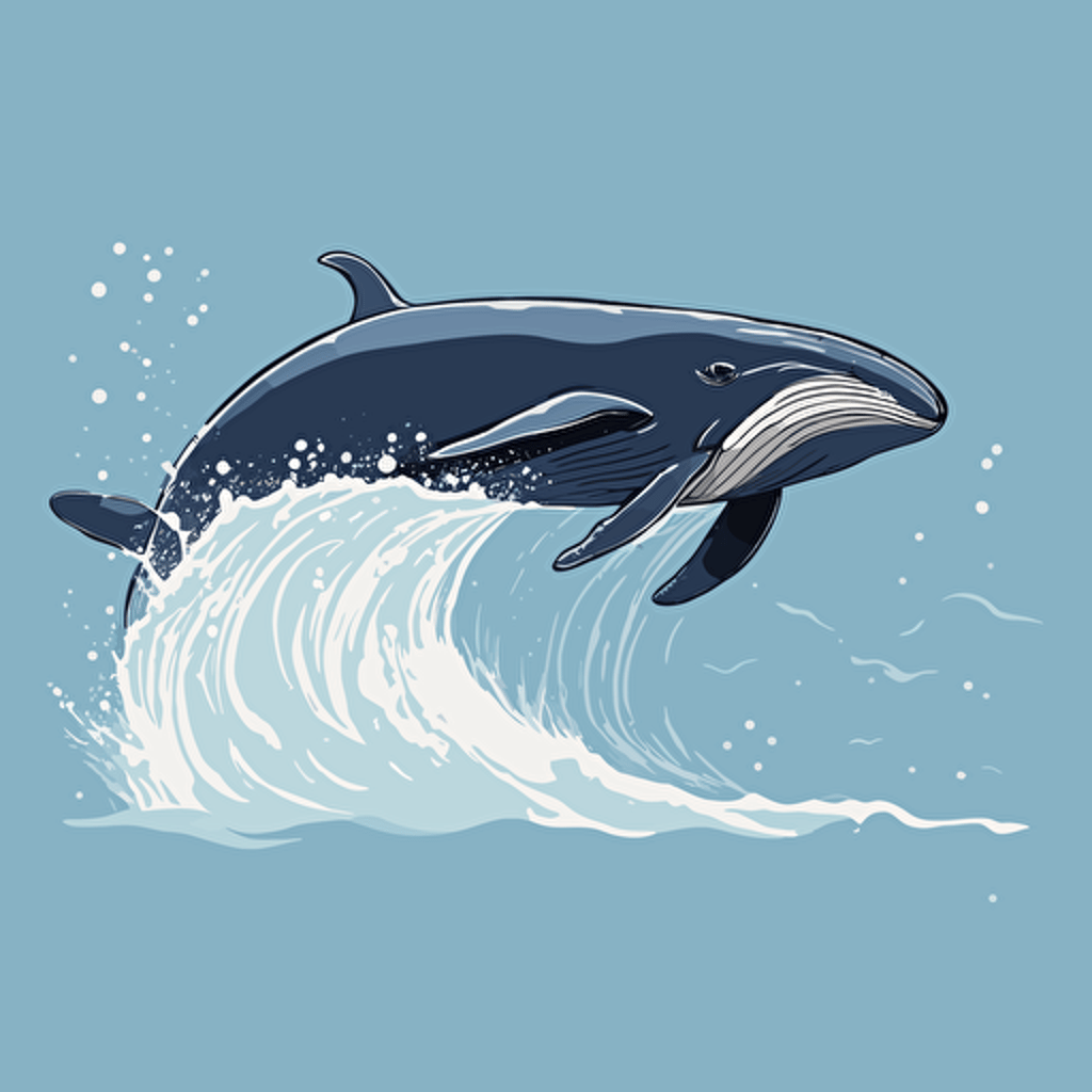 a whale jumping out of the water