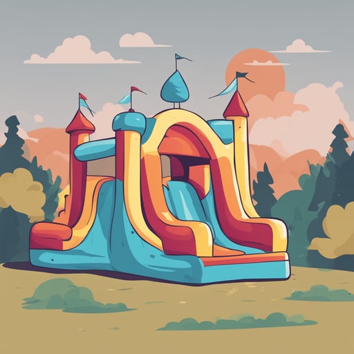 a bouncy house