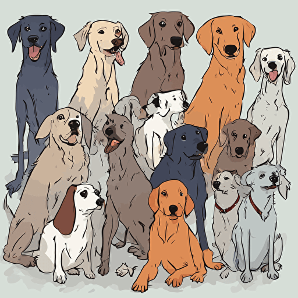 a group of dogs