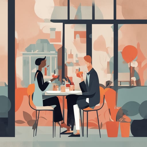 The Restaurant category features a collection of vector images related to dining establishments. You'll find illustrations of cozy cafes, bustling diners, elegant fine dining restaurants, and more. These images capture various scenes within a restaurant, including tables and chairs, waitstaff, chefs, and customers enjoying their meals.