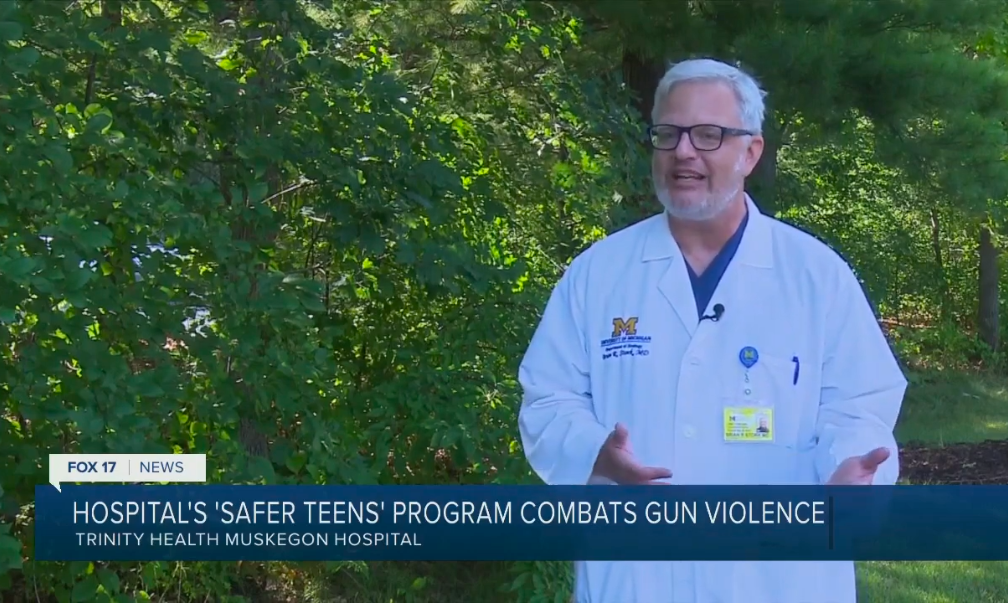A snapshot of SafERteens’ vital role in the ER of Trinity Health Muskegon Hospital, as featured on FOX 17 news