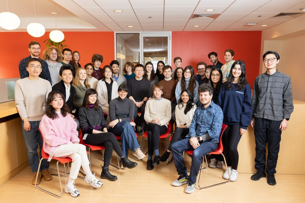 Dr. Feng Zhang with his laboratory, pushing the boundaries of neurodegenerative disease research