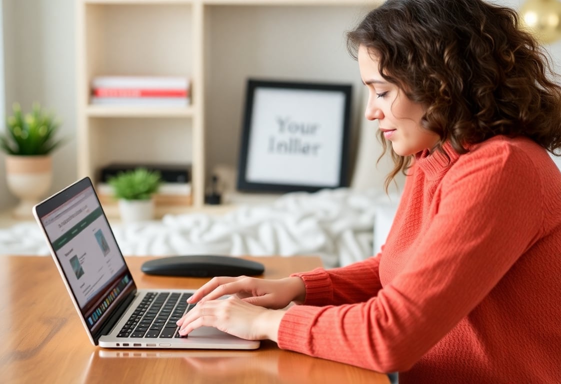 Mom blogging and creating content for passive income streams