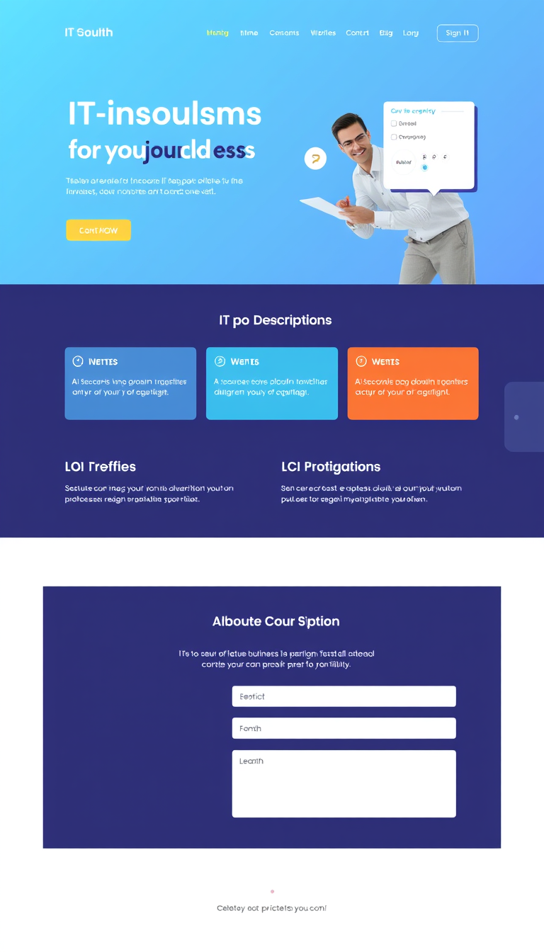 Minimalist IT Consulting Microsite Design