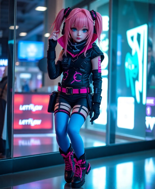 Cyberpunk anime character cosplay costume at wasteland cosplay store