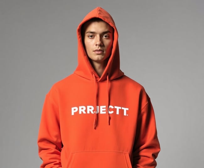 Orange Hoodie from Paddock Project Collection