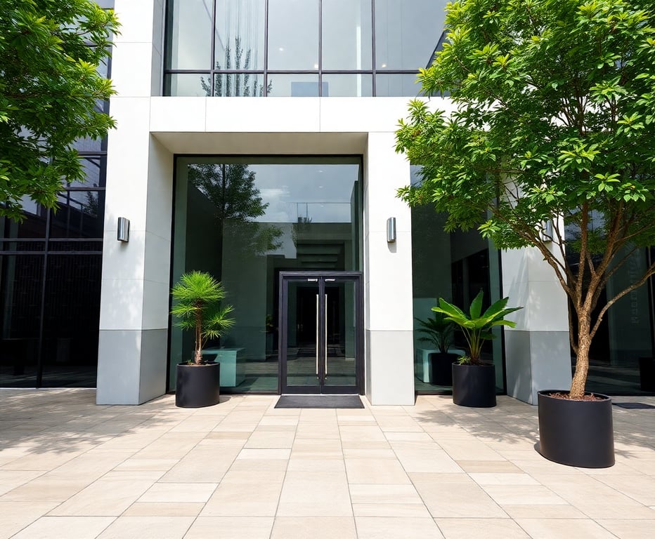 Modern office building representing our professional real estate law practice in Porto Alegre