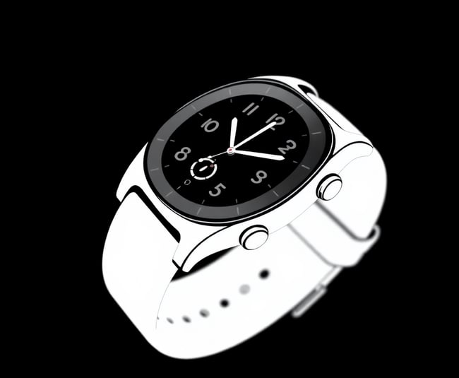 Monochrome Smartwatch Logo