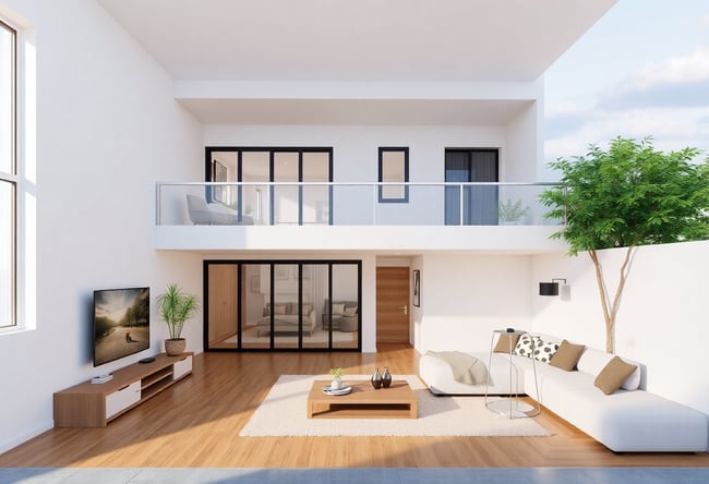 Modern 3 Bedroom Duplex Render