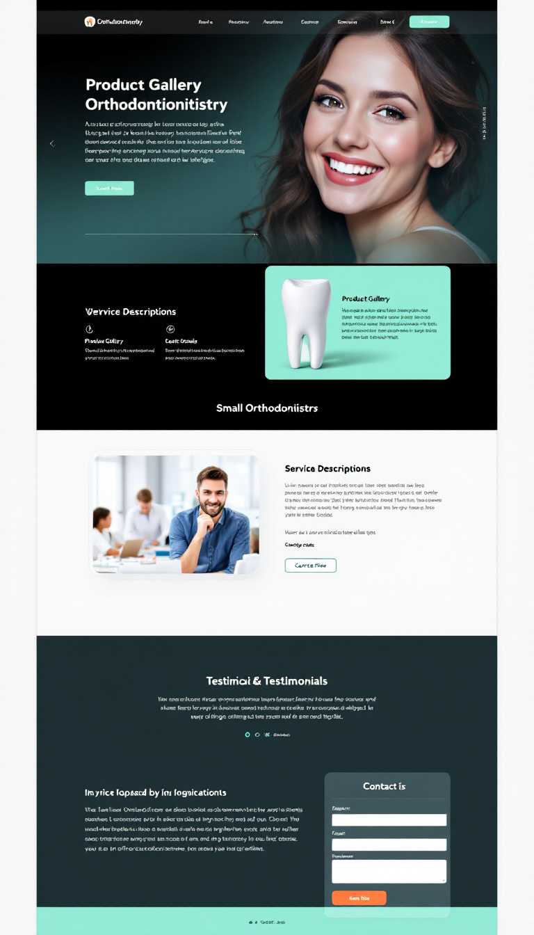 Orthodontistry One-Page Website Design