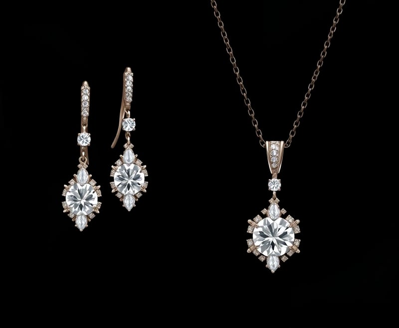 Elegant Diamond Jewelry Set