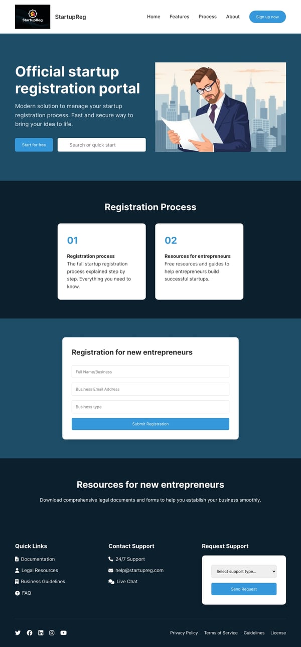 StartupReg - Official Startup Registration Portal