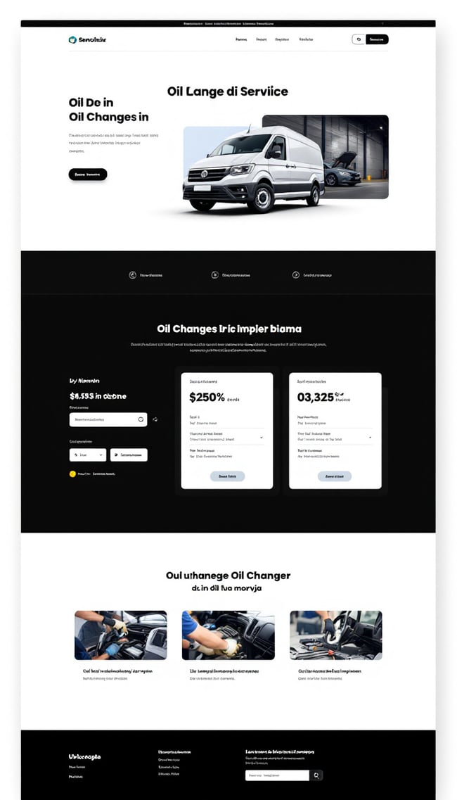 Romanian Car Service Website Layout