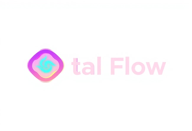 Neon Minimalist Social Flow Logo