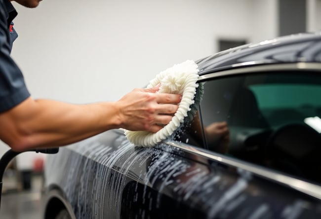 Luxury Car Detailer at Work