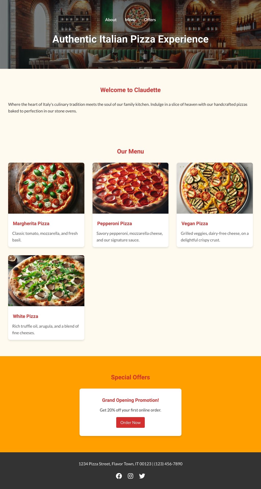 Claudette Pizza