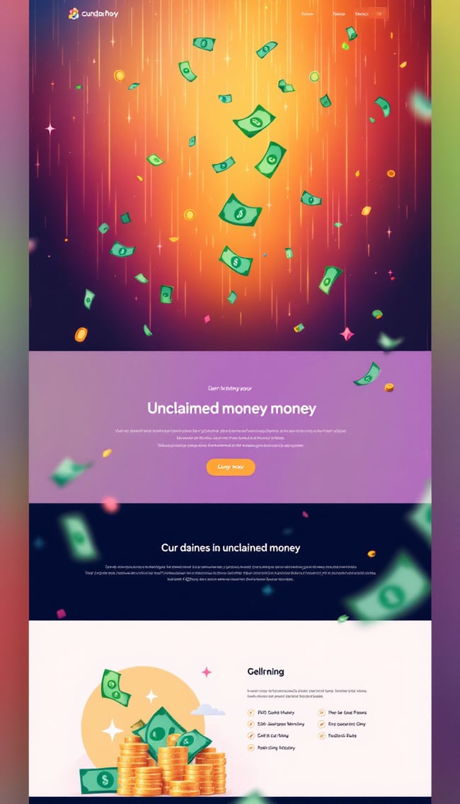 Money Rain Website Design